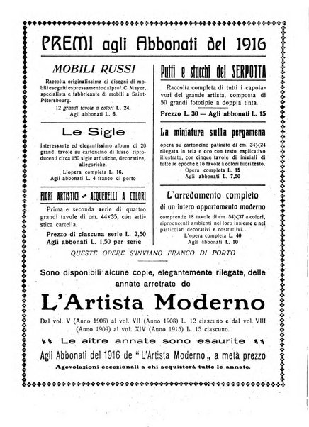 L'artista moderno giornale d'arte applicata