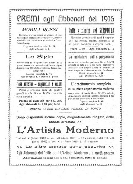 L'artista moderno giornale d'arte applicata