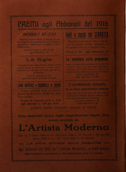 L'artista moderno giornale d'arte applicata