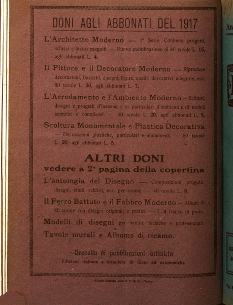 L'artista moderno giornale d'arte applicata