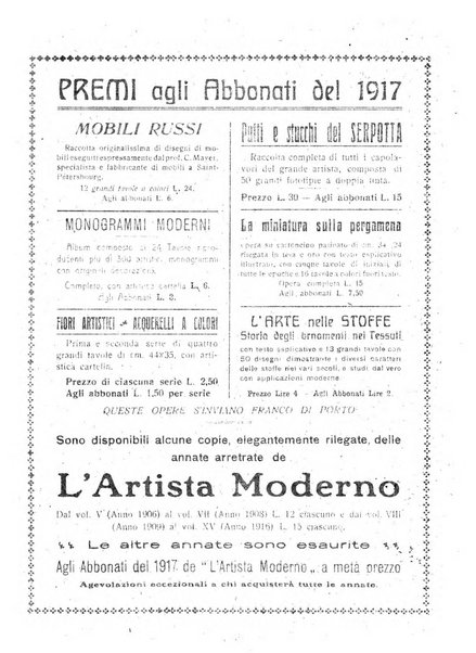 L'artista moderno giornale d'arte applicata