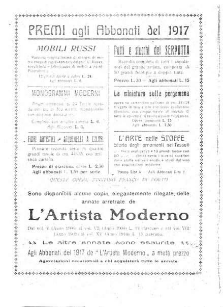 L'artista moderno giornale d'arte applicata