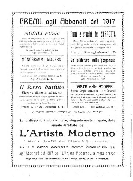 L'artista moderno giornale d'arte applicata