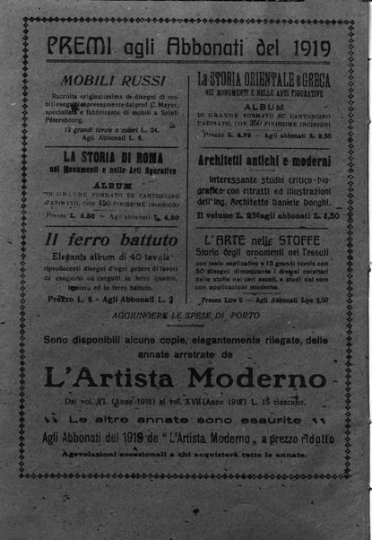 L'artista moderno giornale d'arte applicata