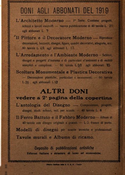 L'artista moderno giornale d'arte applicata