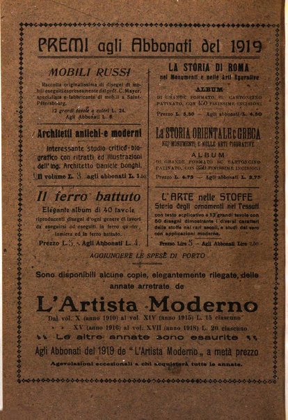 L'artista moderno giornale d'arte applicata