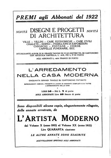 L'artista moderno giornale d'arte applicata