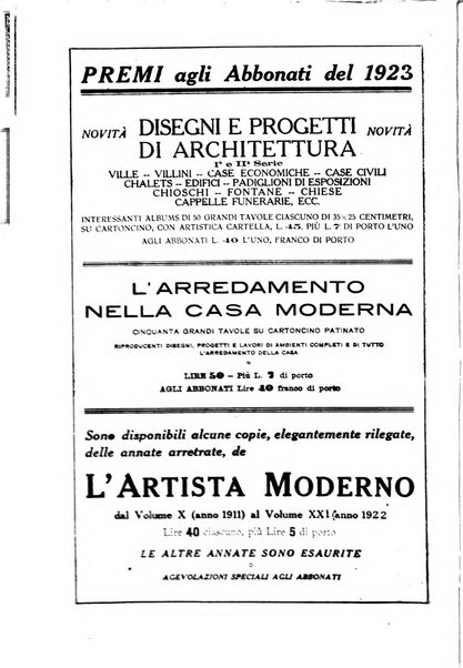 L'artista moderno giornale d'arte applicata