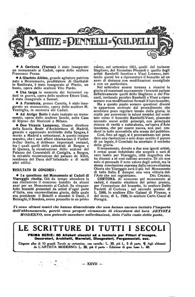 L'artista moderno giornale d'arte applicata