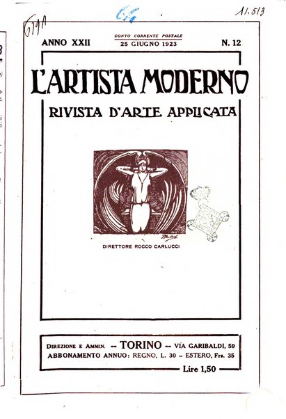 L'artista moderno giornale d'arte applicata