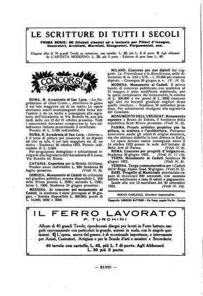 L'artista moderno giornale d'arte applicata