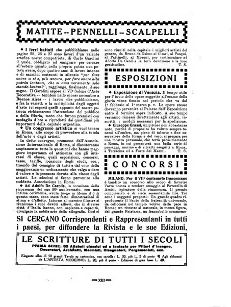 L'artista moderno giornale d'arte applicata