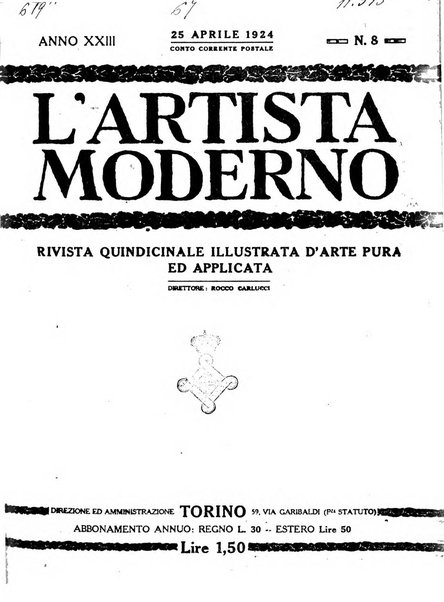 L'artista moderno giornale d'arte applicata