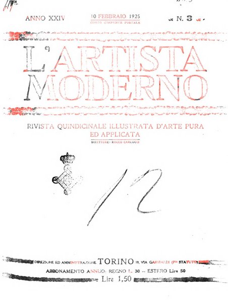 L'artista moderno giornale d'arte applicata