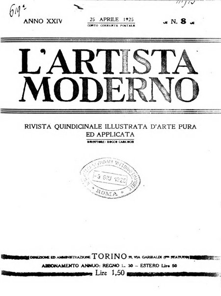 L'artista moderno giornale d'arte applicata