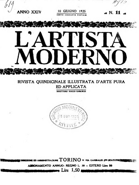 L'artista moderno giornale d'arte applicata