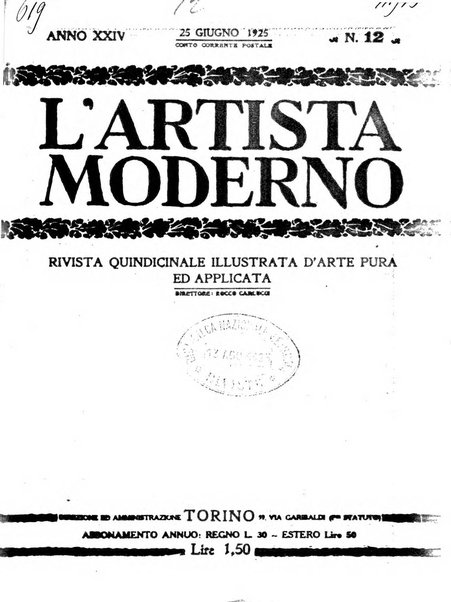 L'artista moderno giornale d'arte applicata