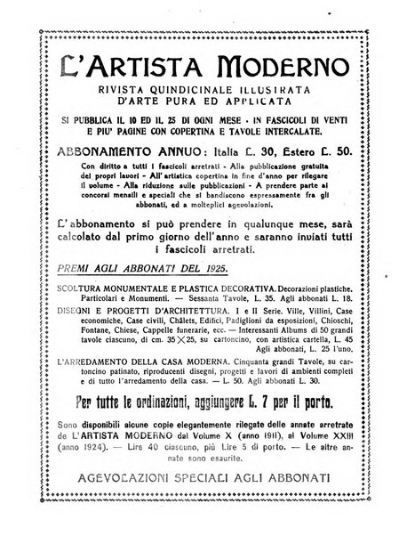 L'artista moderno giornale d'arte applicata