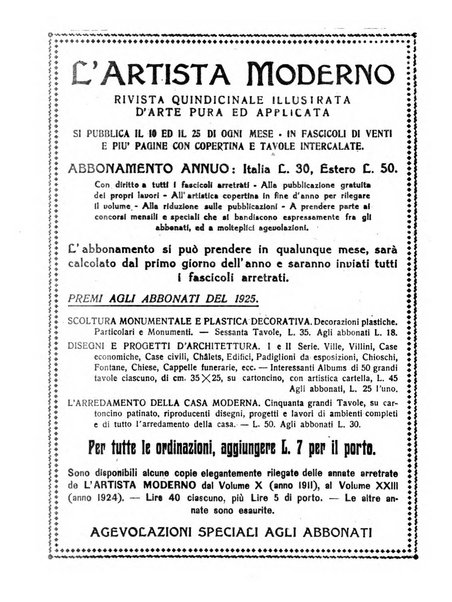 L'artista moderno giornale d'arte applicata