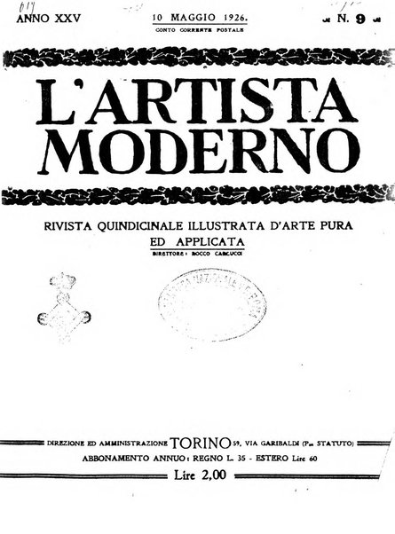 L'artista moderno giornale d'arte applicata