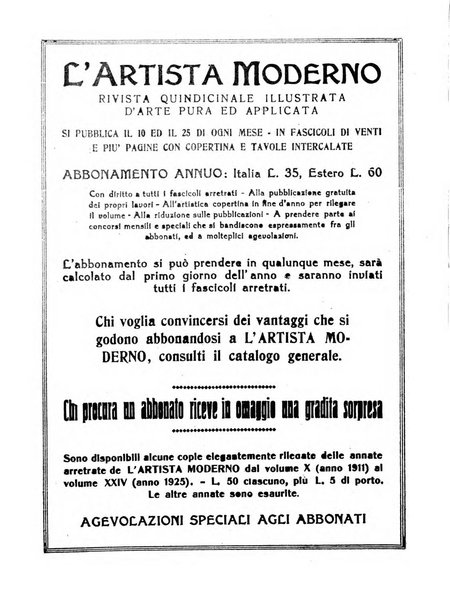 L'artista moderno giornale d'arte applicata