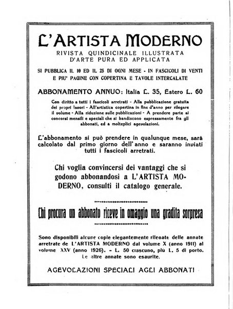 L'artista moderno giornale d'arte applicata