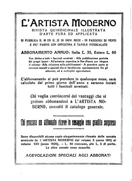 L'artista moderno giornale d'arte applicata