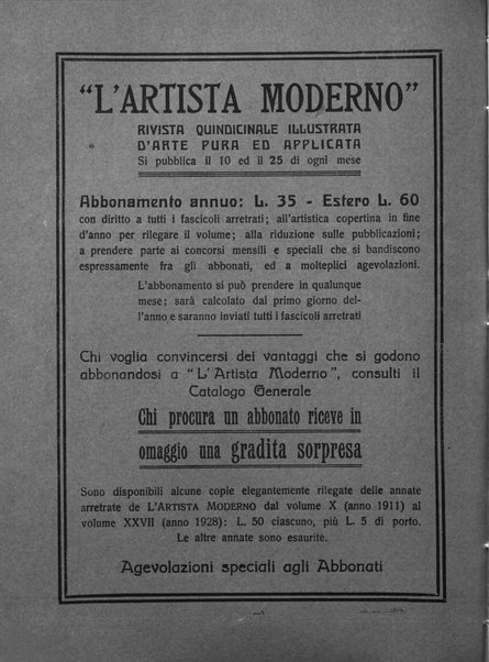 L'artista moderno giornale d'arte applicata