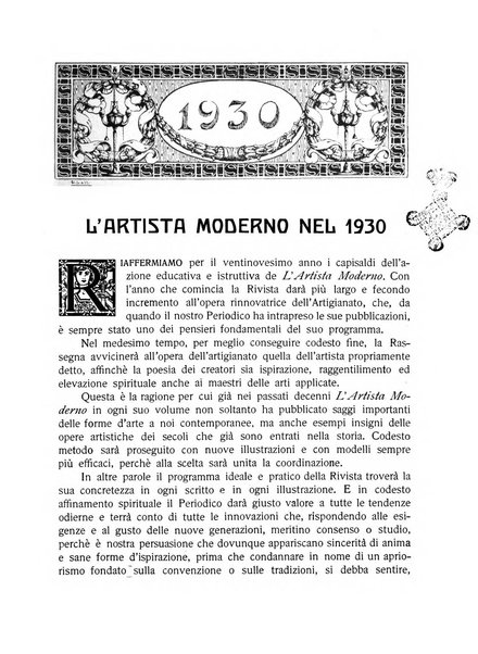 L'artista moderno giornale d'arte applicata