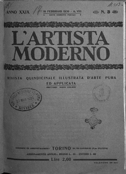 L'artista moderno giornale d'arte applicata