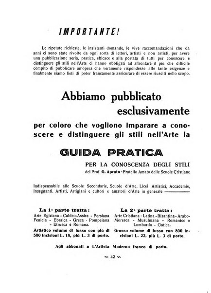 L'artista moderno giornale d'arte applicata