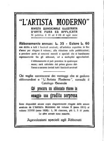 L'artista moderno giornale d'arte applicata