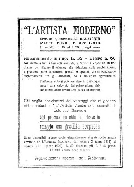 L'artista moderno giornale d'arte applicata