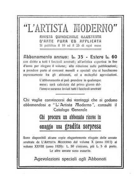 L'artista moderno giornale d'arte applicata