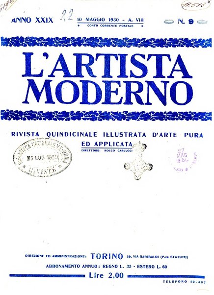 L'artista moderno giornale d'arte applicata