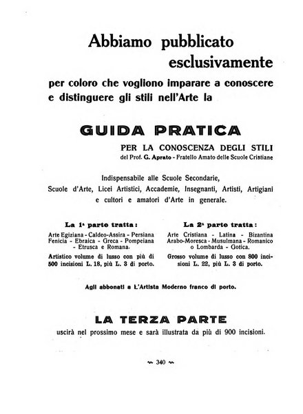 L'artista moderno giornale d'arte applicata