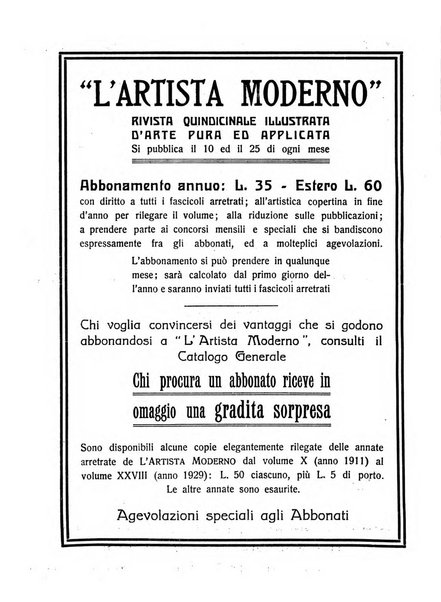 L'artista moderno giornale d'arte applicata