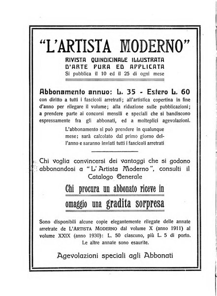 L'artista moderno giornale d'arte applicata