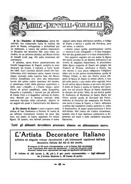 L'artista moderno giornale d'arte applicata