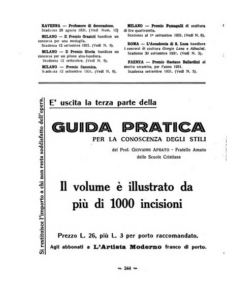 L'artista moderno giornale d'arte applicata