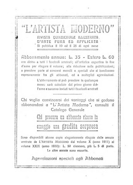 L'artista moderno giornale d'arte applicata