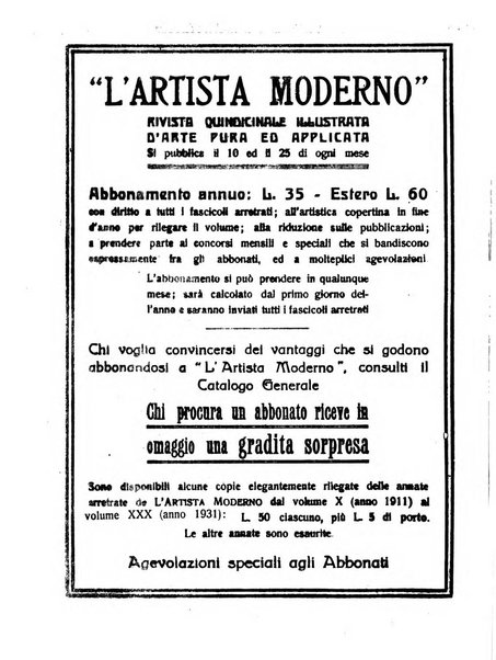 L'artista moderno giornale d'arte applicata