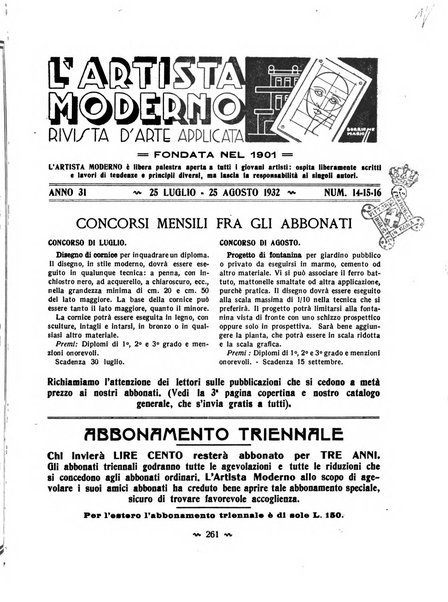 L'artista moderno giornale d'arte applicata