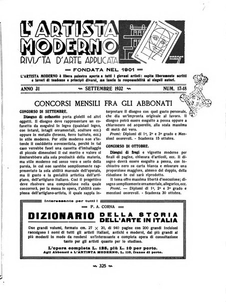 L'artista moderno giornale d'arte applicata