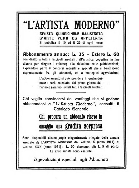 L'artista moderno giornale d'arte applicata