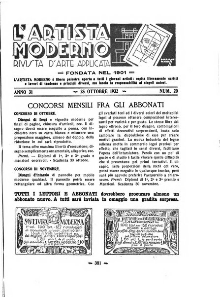 L'artista moderno giornale d'arte applicata