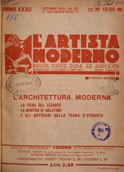 L'artista moderno giornale d'arte applicata