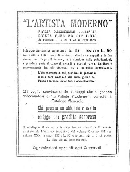 L'artista moderno giornale d'arte applicata