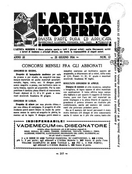 L'artista moderno giornale d'arte applicata