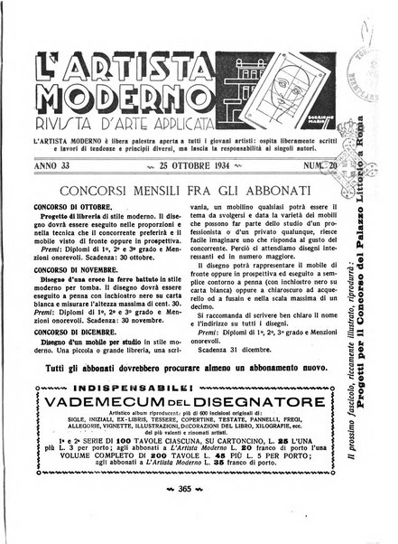 L'artista moderno giornale d'arte applicata